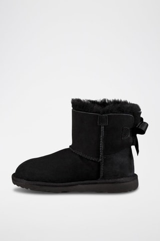 Bottines fourrées en nubuck Mini bailey - Noir