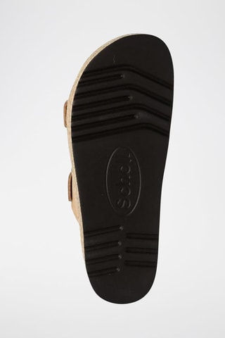 Mules plateformes en nubuck Ines Beige