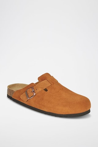 Sabots en nubuck Olivier Marron