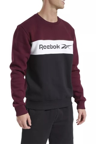 Sweat CL F Linear Crew Bordeaux