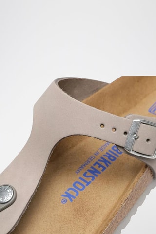 Tongs en cuir  Gizeh Fe - Gris