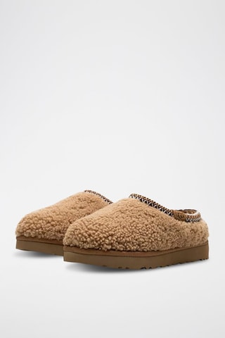 Chaussons en peau de mouton Tasman Maxi Curl - Marron