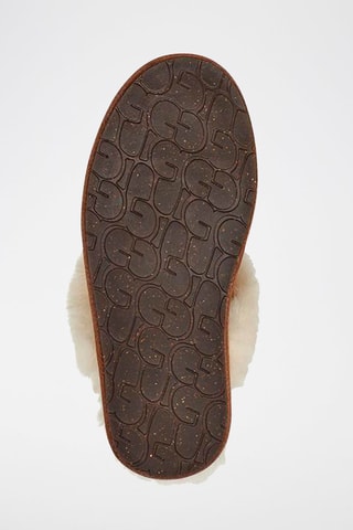 Chaussons fourrés en cuir de mouton Schuffette II - Marron clair