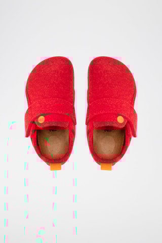 Chaussons en feutre de laine Zermatt - Rouge
