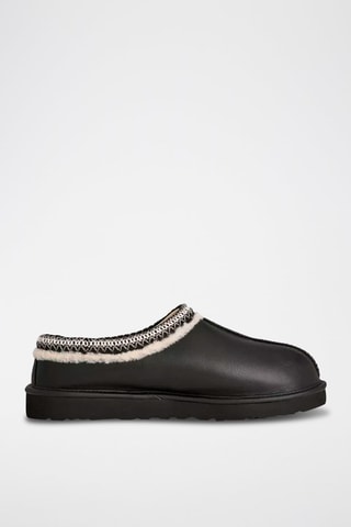 Chaussons en cuir Tasman - Noir