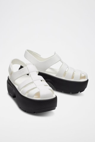 Sandales plateformes Stomp Fisherman - Blanc