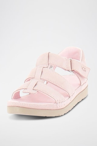 Sandales plateformes en cuir Goldenstar - Rose