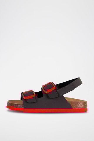Sandales Turtle Noir et rouge