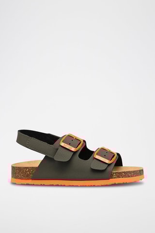 Sandales Turtle Kaki et orange