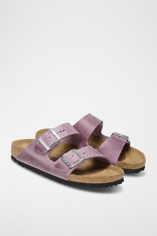 Mules en cuir Arizona - Lilas