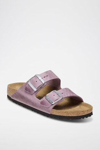 Mules en cuir Arizona - Lilas