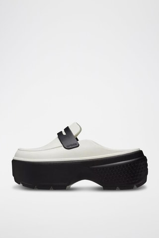 Mocassins plateformes Stomp Loafer - Blanc et noir