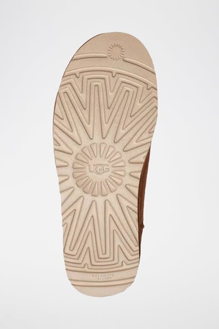 Pantoufles fourrées en nubuck Classic - Marron