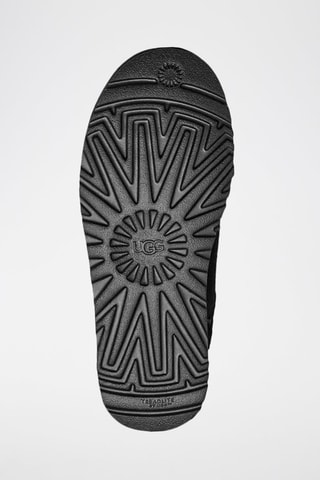 Pantoufles fourrées en nubuck Classic - Noir