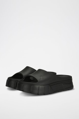 Claquettes plateformes Mayze Stack - Noir