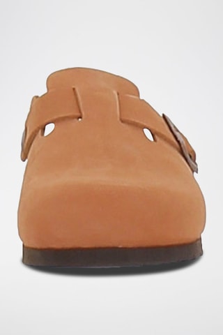 Sabots en nubuck Fae Camel