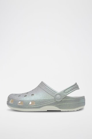 Sabots Classic Iridescent Glitter - Blanc et gris clair