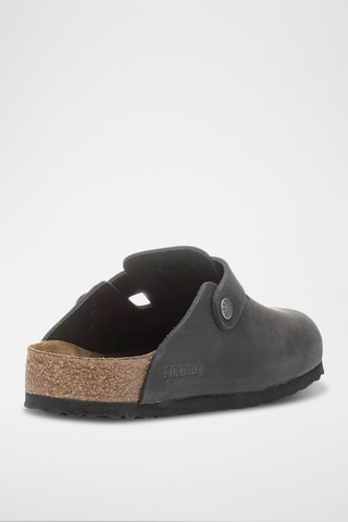 Sabots en cuir Boston - Noir