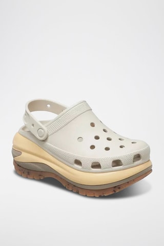 Sabots plateformes Mega Crush Clog - Beige