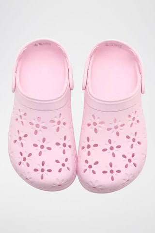 Sabots Classic Floral Cut Out Clog - Rose poudré