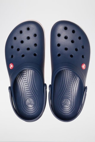 Sabots Crocband Clog Bleu marine et rouge