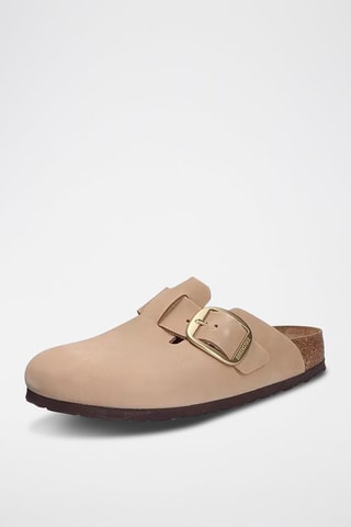 Sabots en nubuck Boston Big Buckle - Beige