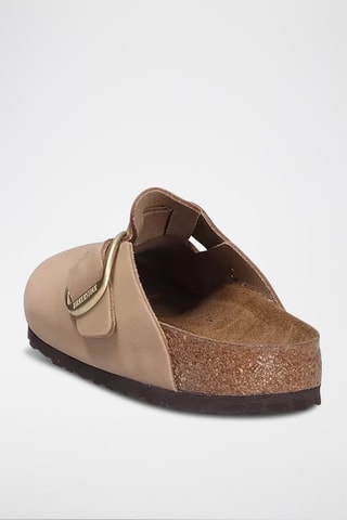Sabots en nubuck Boston Big Buckle - Beige