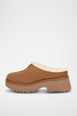 Sabots en nubuck New Heights Cozy Clog - Noisette