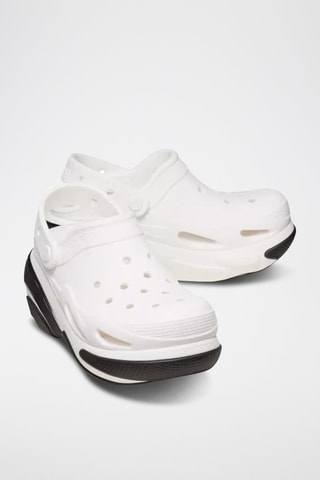 Sabots plateformes Bubble Crush Clog - Blanc et noir