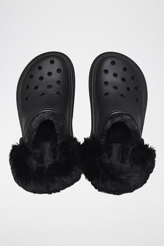 Sabots fourrés plateformes Stomp Lined Clog - Noir