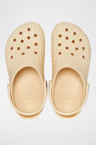 Sabots Classic Crocskin Clog Ecru