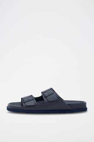 Mules Julien Bleu marine