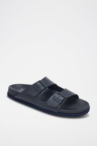 Mules Julien Bleu marine