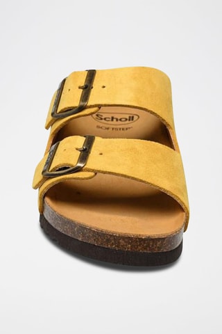 Mules en nubuck Josephine Jaune