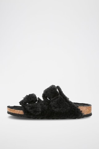 Mules en fourrure de mouton Arizona - Noir