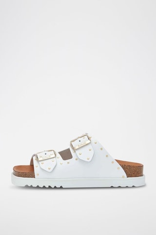 Mules en cuir Beatriz Blanc