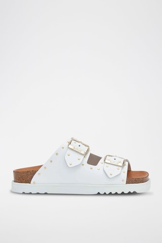 Mules en cuir Beatriz Blanc