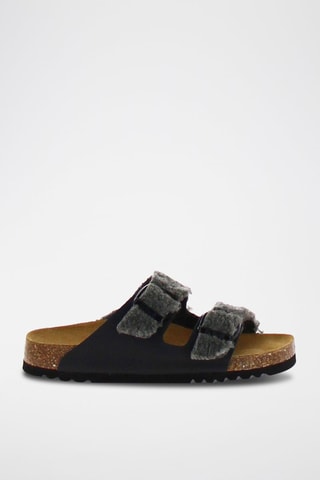 Mules Josephine Noir et gris