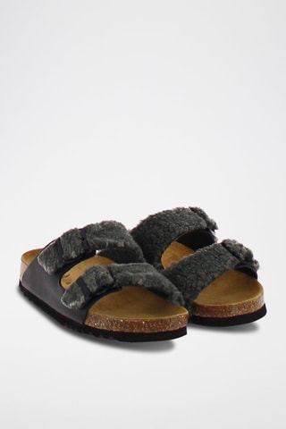 Mules Josephine Noir et gris