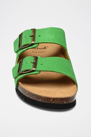 Mules en nubuck Josephine Vert
