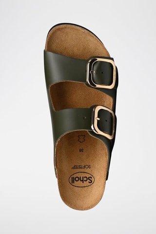 Mules en cuir Noelle Vert