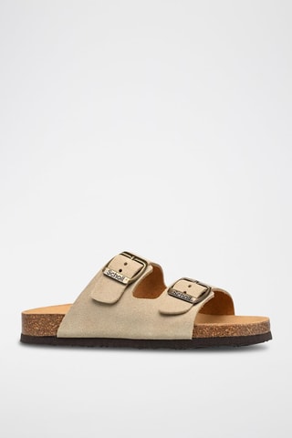 Mules en nubuck Alex Beige