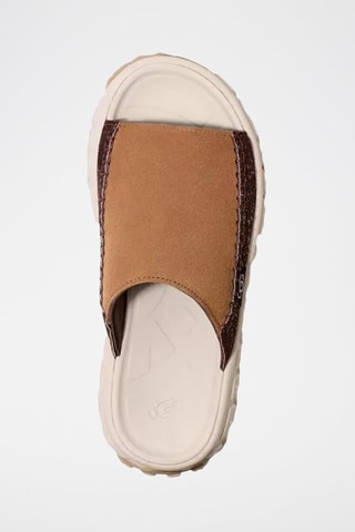 Mules plateformes en cuir Venture Daze UGG - Camel