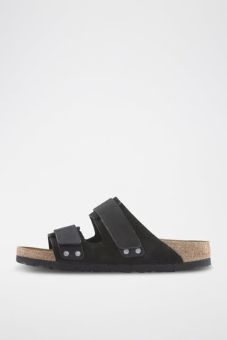 Mules en cuir Uji - Noir