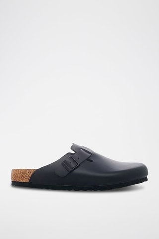 Mules en cuir Boston - Bleu marine