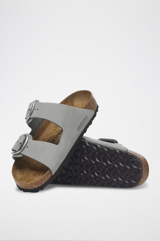 Mules en nubuck Arizona Big Buckle - Gris