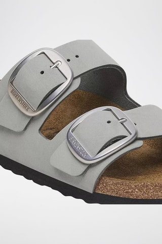 Mules en nubuck Arizona Big Buckle - Gris