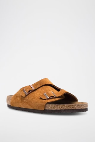 Mules en nubuck Zurich - Camel