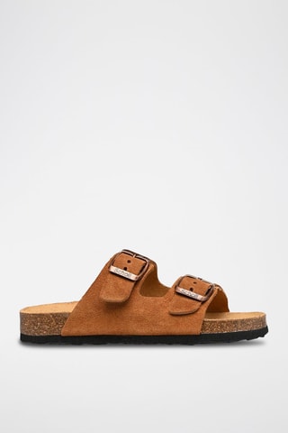 Mules en nubuck Alex Camel