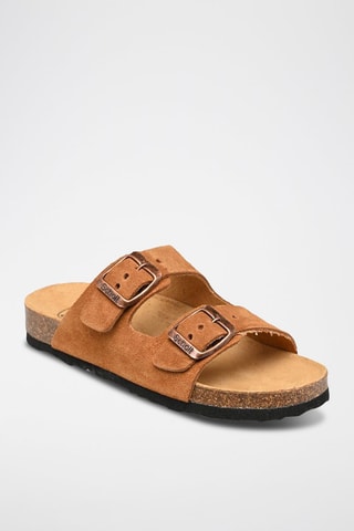 Mules en nubuck Alex Camel
